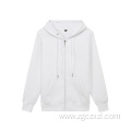 Fleece zipper thick solid color sweater